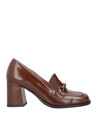 J.a.p. Jose Antonio Pereira J. A.p. Jose Antonio Pereira Woman Loafers Brown Size 11 Leather