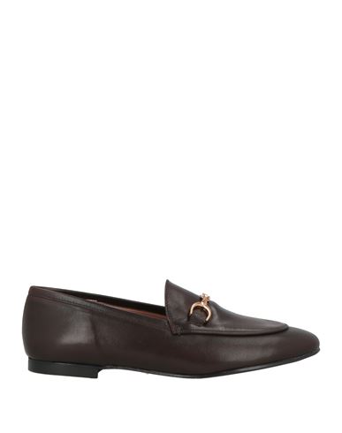 J.a.p. Jose Antonio Pereira J. A.p. Jose Antonio Pereira Woman Loafers Dark Brown Size 7 Leather