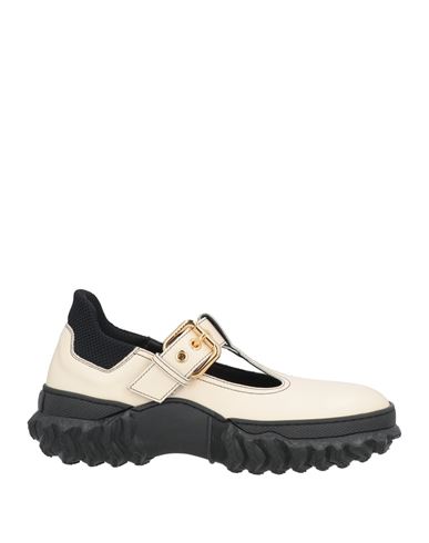 Marni Woman Loafers Beige Size 8 Leather