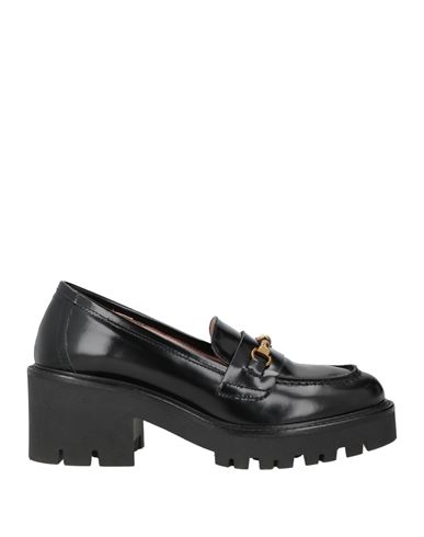 J.a.p. Jose Antonio Pereira J. A.p. Jose Antonio Pereira Woman Loafers Black Size 7 Leather