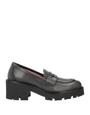 J.a.p. Jose Antonio Pereira J. A.p. Jose Antonio Pereira Woman Loafers Charcoal Size 7 Leather