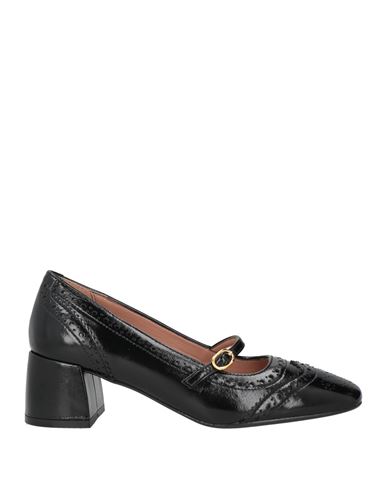 J.a.p. Jose Antonio Pereira J. A.p. Jose Antonio Pereira Woman Pumps Black Size 7 Leather