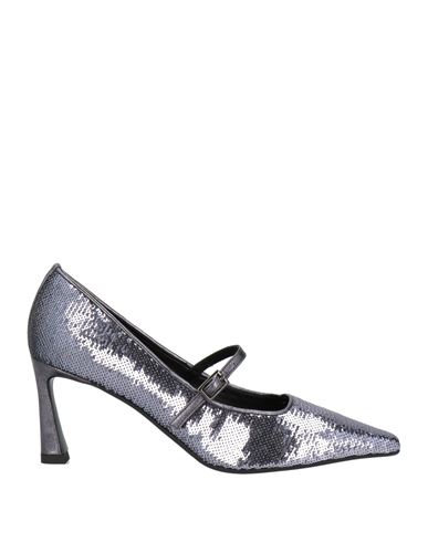 J.a.p. Jose Antonio Pereira J. A.p. Jose Antonio Pereira Woman Pumps Charcoal Size 7 Textile Fibers