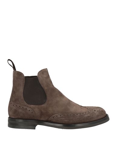 Francesco Pace Man Ankle Boots Khaki Size 6 Leather