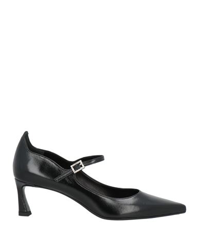 J.a.p. Jose Antonio Pereira J. A.p. Jose Antonio Pereira Woman Pumps Black Size 7 Leather