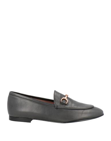 J.a.p. Jose Antonio Pereira J. A.p. Jose Antonio Pereira Woman Loafers Charcoal Size 7 Calfskin