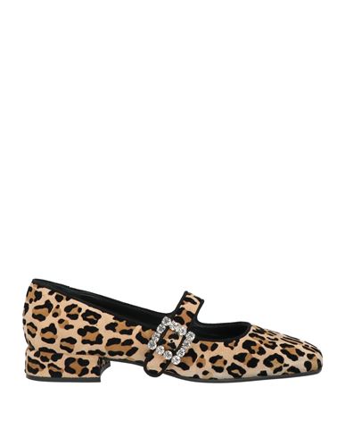 J.a.p. Jose Antonio Pereira J. A.p. Jose Antonio Pereira Woman Ballet Flats Beige Size 8 Leather