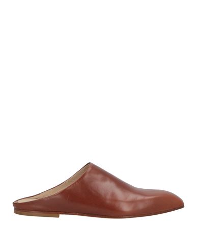ALYSI ALYSI ACCESSORERIA WOMAN MULES & CLOGS BROWN SIZE 7 LEATHER 