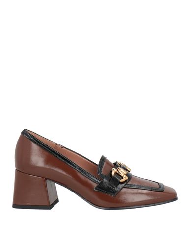 J.a.p. Jose Antonio Pereira J. A.p. Jose Antonio Pereira Woman Loafers Brown Size 7 Leather