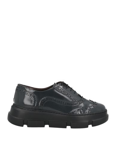La Cabala Woman Lace-up Shoes Grey Size 8 Leather