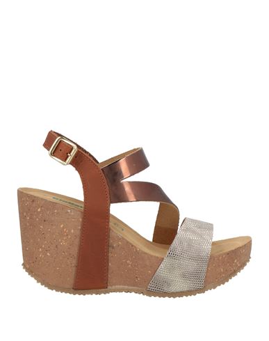 BIONATURA® BIONATURA WOMAN SANDALS PLATINUM SIZE 6 LEATHER 