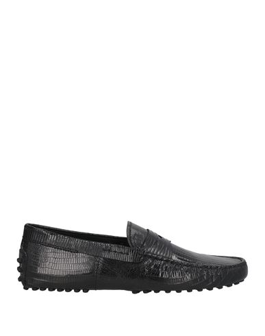Tod's Man Loafers Black Size 8.5 Leather In Black
