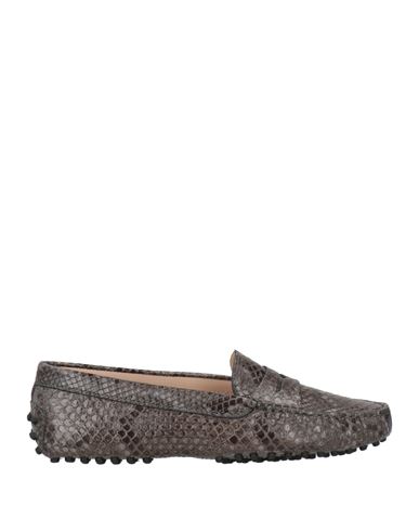 Tod's Woman Loafers Khaki Size 8 Leather