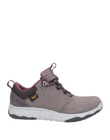 Teva Woman Sneakers Lead Size 6 Leather, Textile Fibers