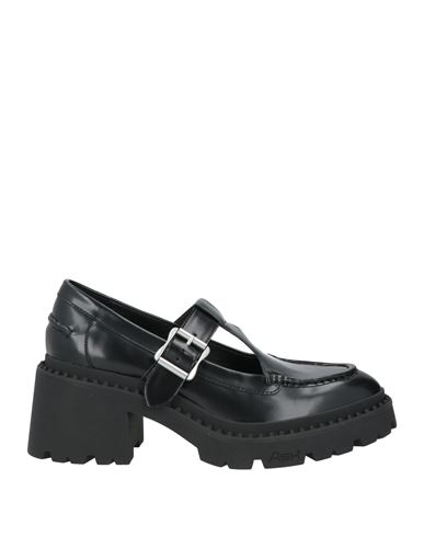 Ash Woman Loafers Black Size 8 Calfskin