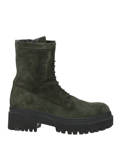 Pantanetti Woman Ankle Boots Dark Green Size 7.5 Leather