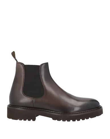 Doucal's Man Ankle Boots Dark Brown Size 7.5 Leather In Brown