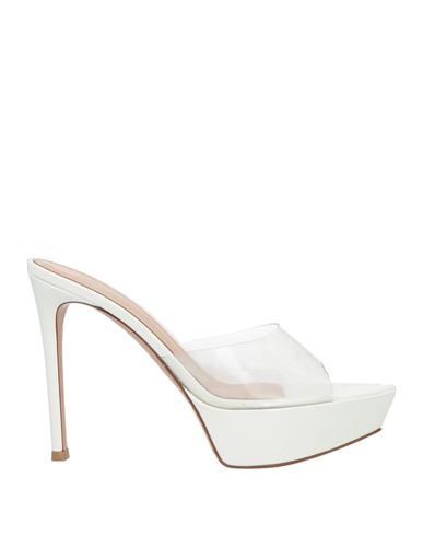 Gianvito Rossi Woman Sandals Transparent Size 8 Leather, Pvc - Polyvinyl Chloride In Transparent