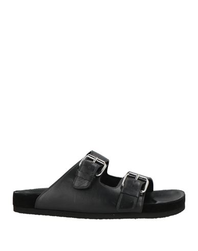 Isabel Marant Man Sandals Black Size 8 Lambskin, Cow Leather