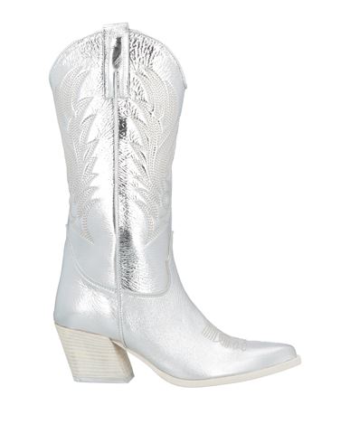 Noa A. Woman Boot Silver Size 8 Leather