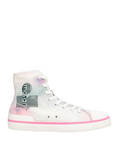 Isabel Marant Man Sneakers Off White Size 8 Textile Fibers