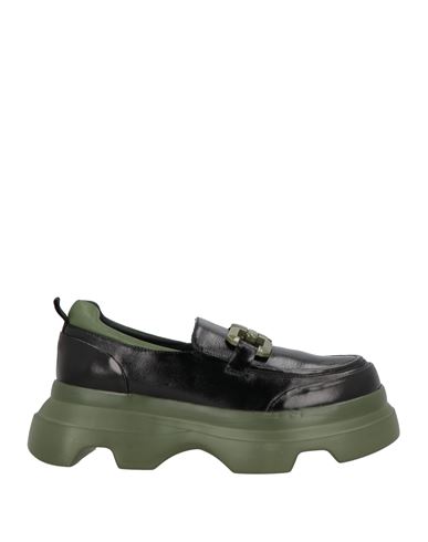 Jeannot Woman Loafers Black Size 8 Leather In Black