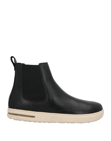Birkenstock Man Ankle Boots Black Size 9 Leather In Black