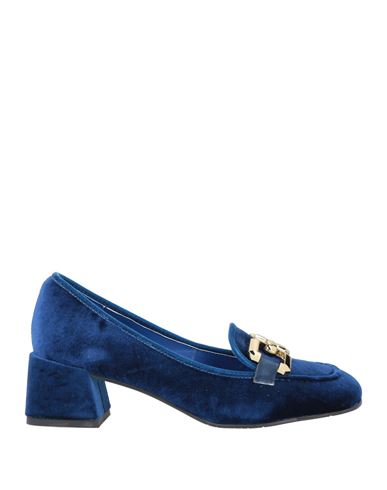 Tosca Blu Woman Loafers Blue Size 7 Textile Fibers In Multi