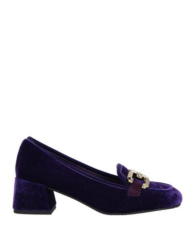 Tosca Blu Woman Loafers Purple Size 8 Textile Fibers