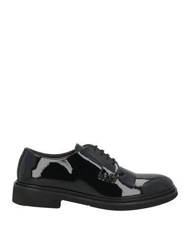 Barracuda's Collection Woman Lace-up Shoes Black Size 7 Leather