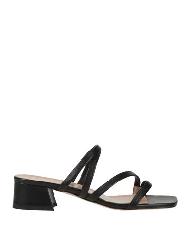 Bianca Di Woman Sandals Black Size 6 Leather