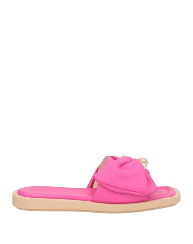 Filoteo Calzoleria Woman Sandals Fuchsia Size 10 Leather