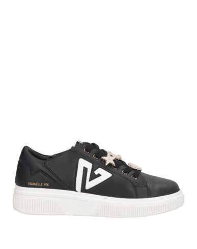 Emanuélle Vee Woman Sneakers Black Size 7 Leather In Black