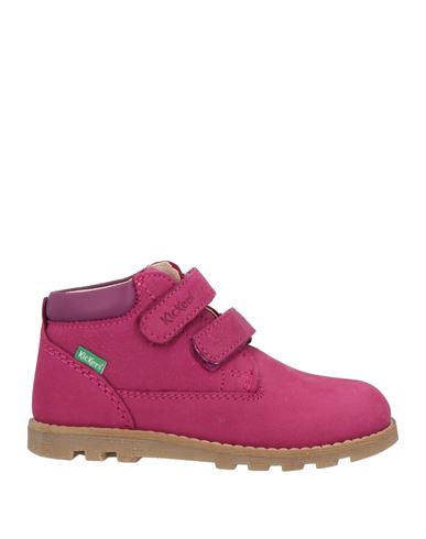 Kickers Toddler Boy Ankle Boots Magenta Size 9.5c Leather In Neutral