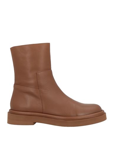 Paloma Barceló Woman Ankle Boots Tan Size 8 Leather In Brown