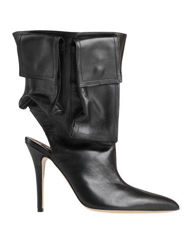 Natasha Zinko Woman Ankle Boots Black Size 8 Leather