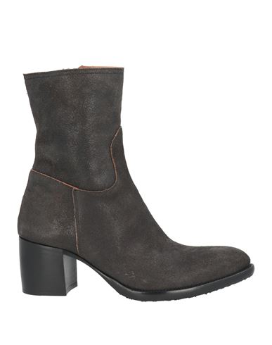 Rocco P . Woman Ankle Boots Charcoal Size 8 Leather
