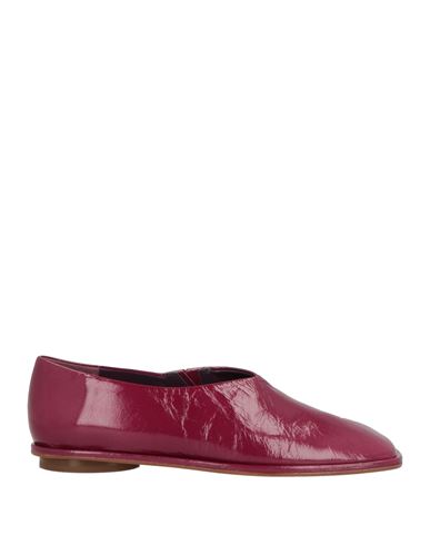 Paloma Barceló Woman Loafers Plum Size 8 Leather In Purple
