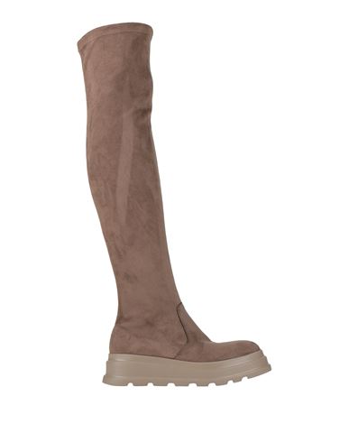 Frau Woman Boot Khaki Size 5 Textile Fibers In Multi