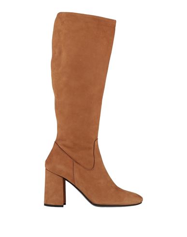 Luciano Barachini Woman Boot Camel Size 7 Leather In Brown