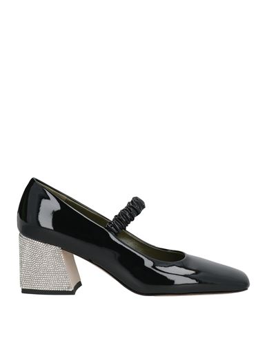 MARIA LUCA MARIA LUCA WOMAN PUMPS BLACK SIZE 11.5 LEATHER 