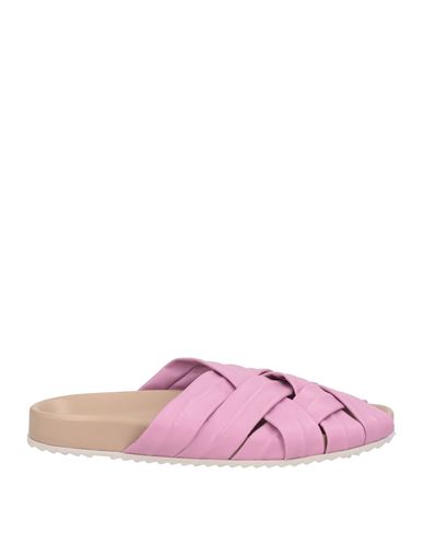 Patrizia Bonfanti Woman Sandals Lilac Size 8 Leather In Purple