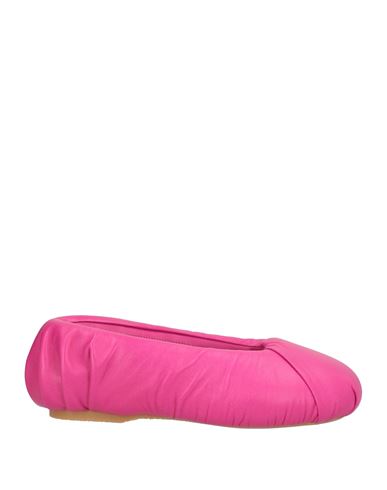Jw Anderson Woman Ballet Flats Fuchsia Size 6 Leather