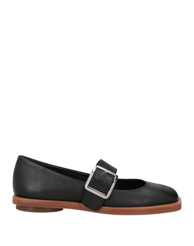 Paloma Barceló Woman Ballet Flats Black Size 6 Leather