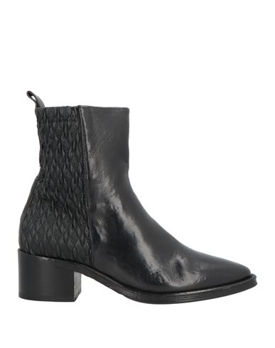 Ducanero Woman Ankle Boots Black Size 7 Calfskin In Multi