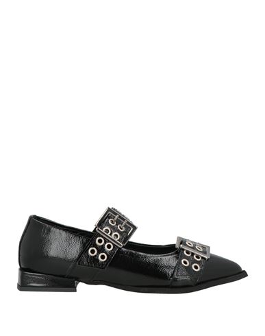 Divine Follie Woman Ballet Flats Black Size 7 Leather