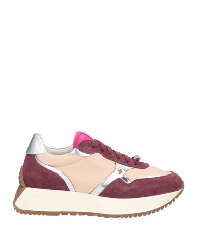 Gio+ Woman Sneakers Pink Size 7 Leather In Multi
