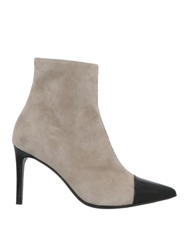 Guglielmo Rotta Woman Ankle Boots Grey Size 8 Leather