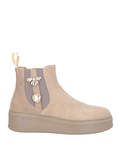 Gio+ Woman Ankle Boots Beige Size 9 Leather In Nude
