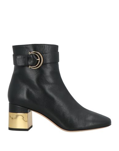 Chloé Woman Ankle Boots Black Size 7.5 Leather In Black
